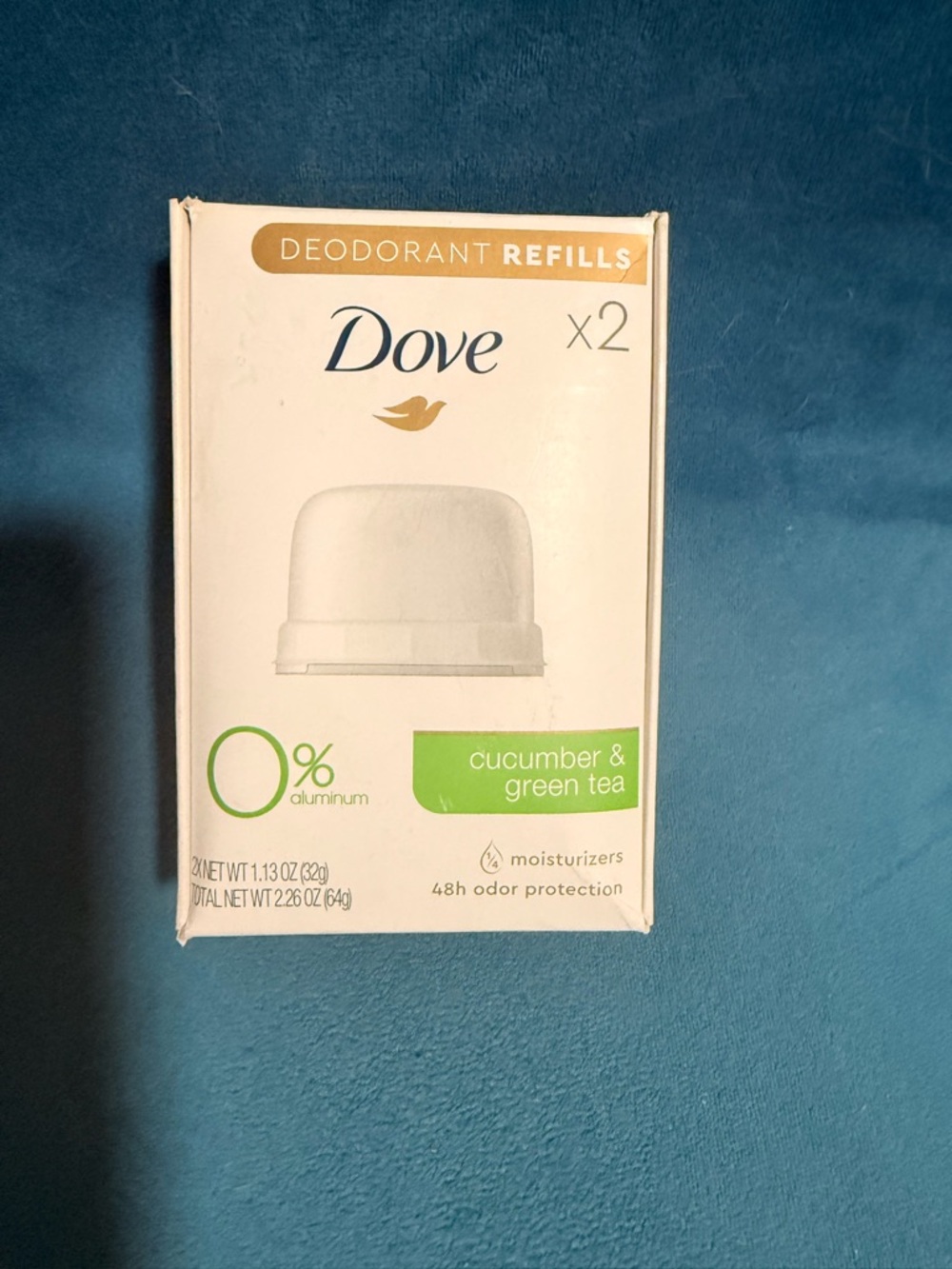Dove Cucumber & Green Tea Deodorant Refills - White